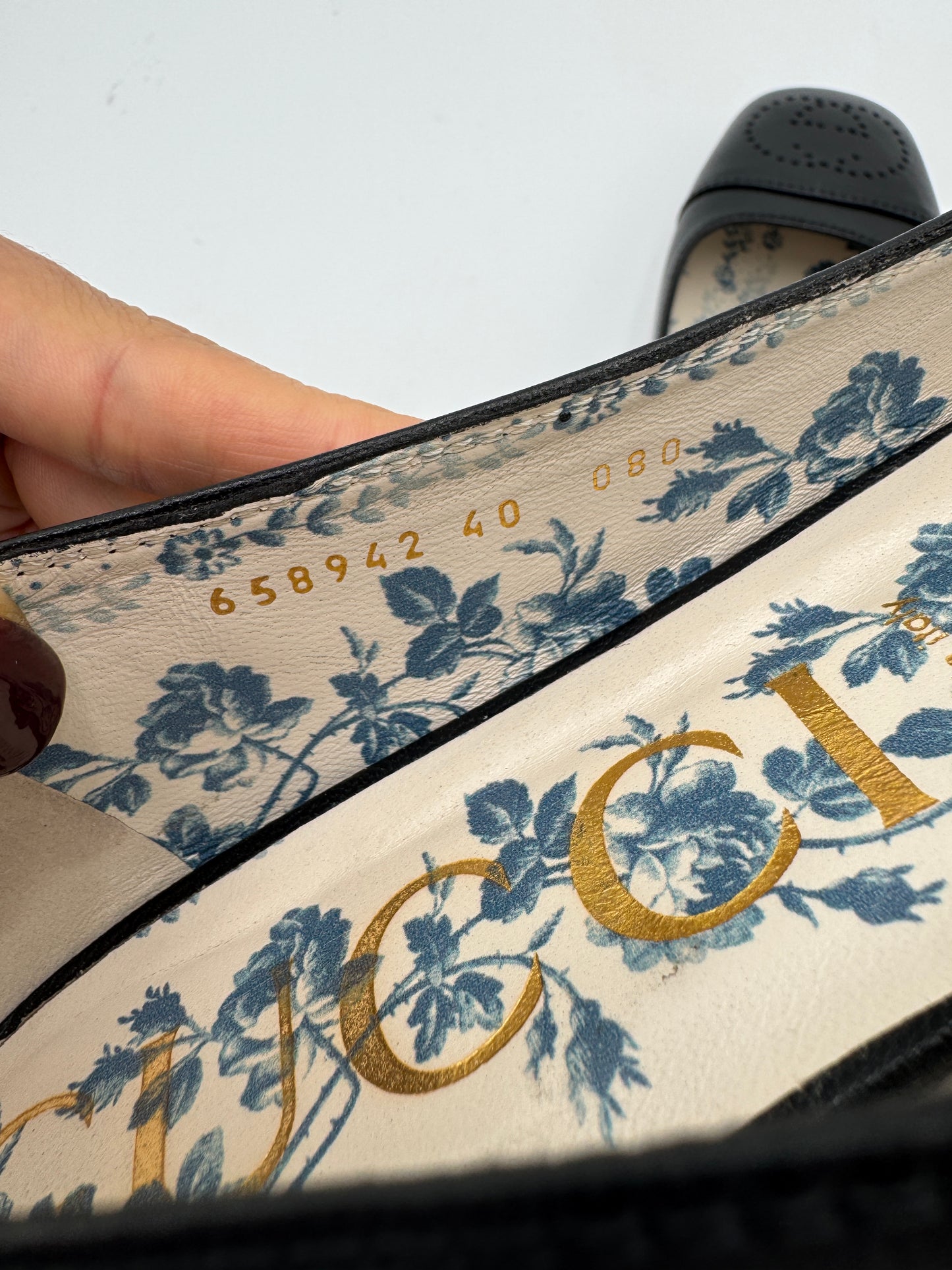 Gucci Hills Logo Ballet Interlocking GG Ballet Flats size 40