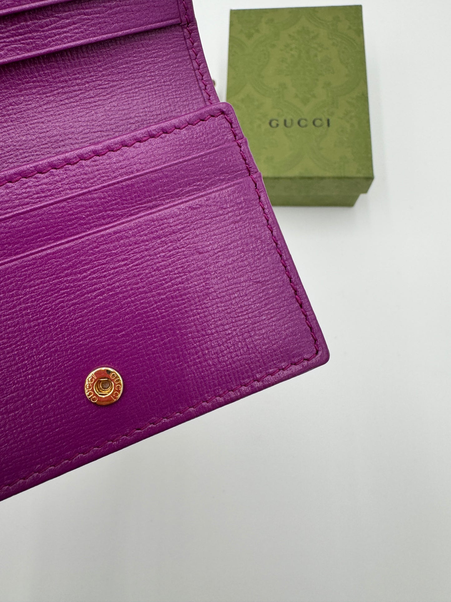 Gucci Horsebit 1955 Leather Card Case Wallet