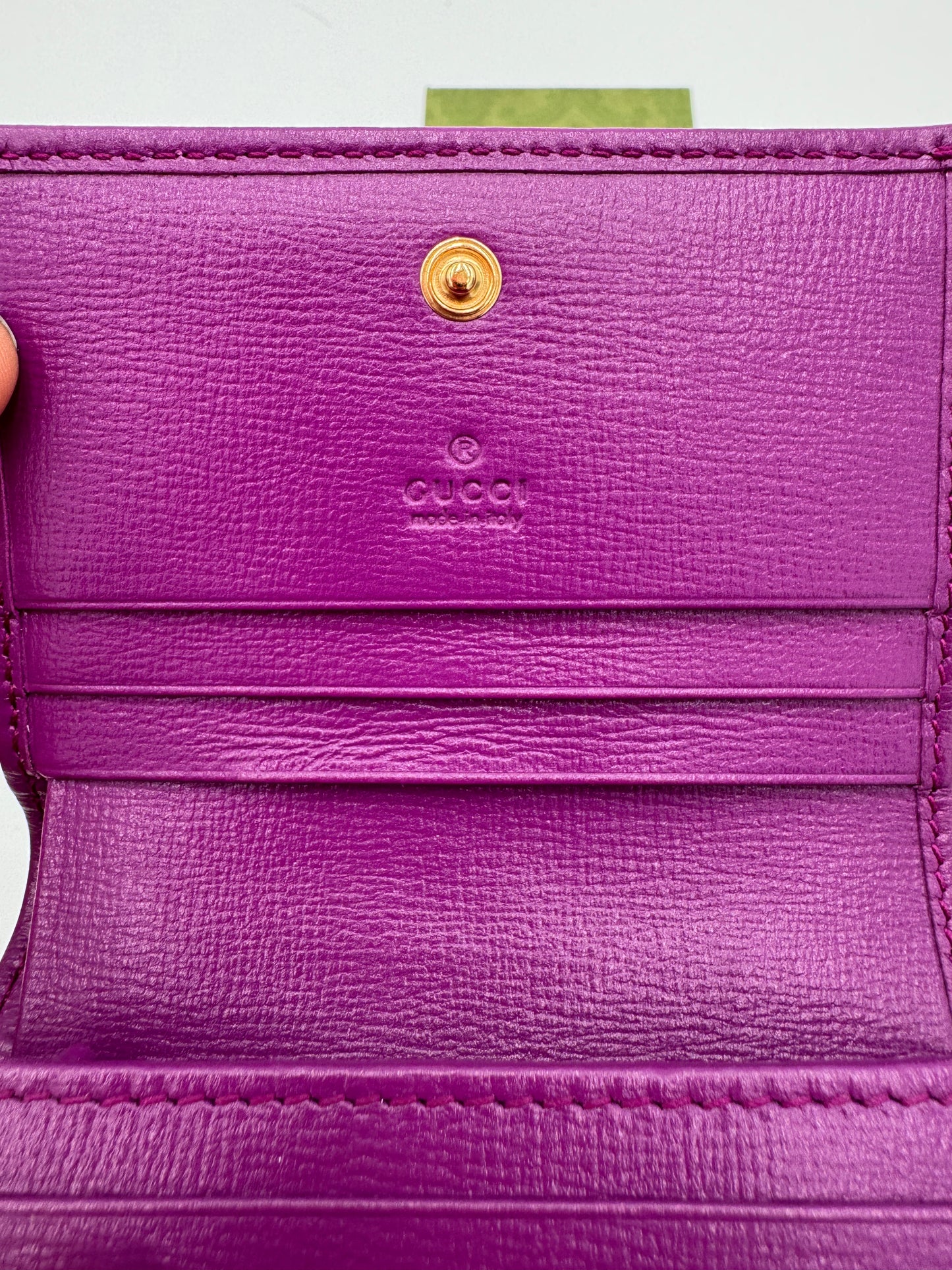 Gucci Horsebit 1955 Leather Card Case Wallet