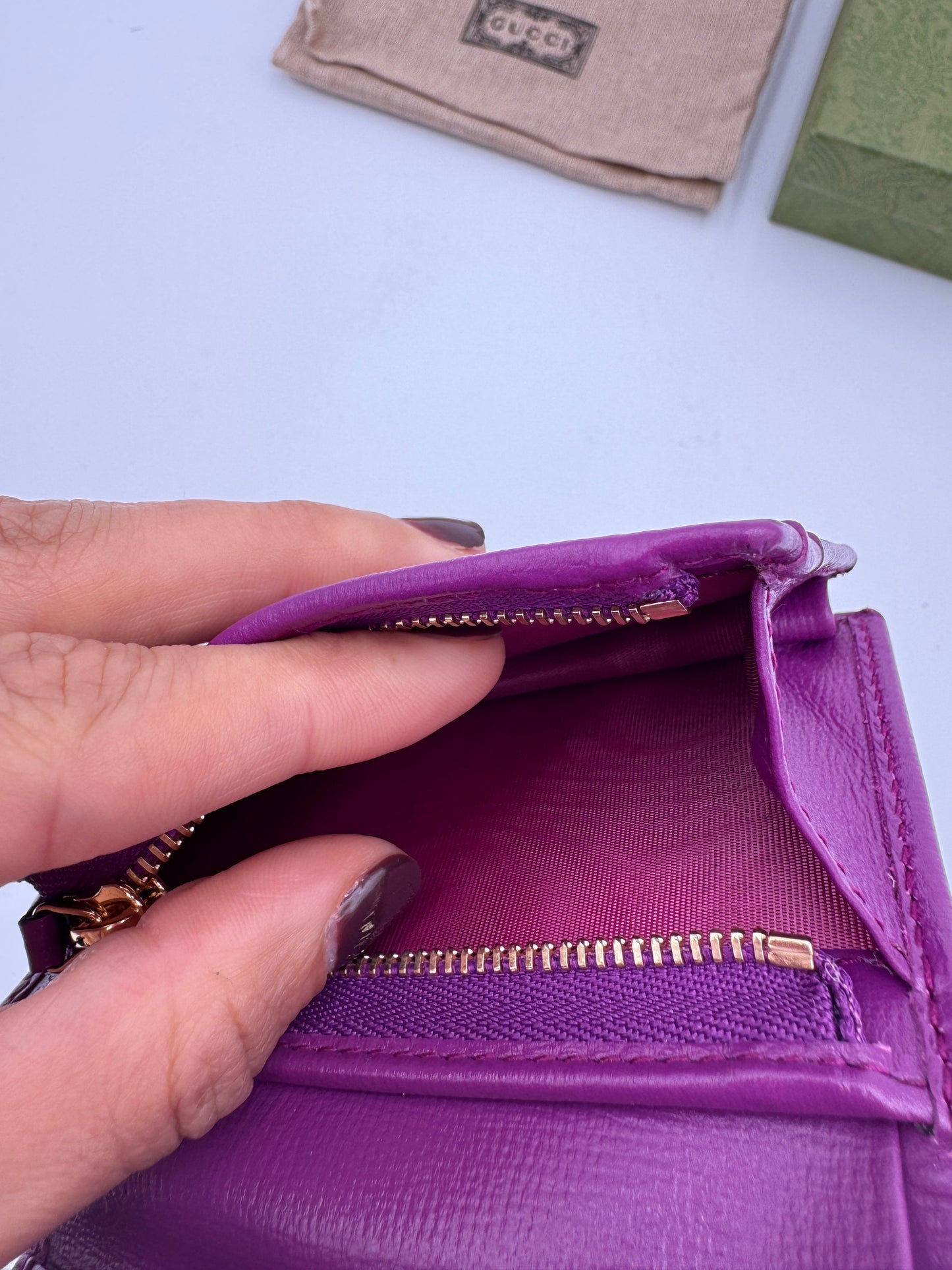 Gucci Horsebit 1955 Leather Card Case Wallet