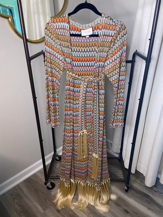 Alexis Genista Zig Zag Chevron Robe size S
