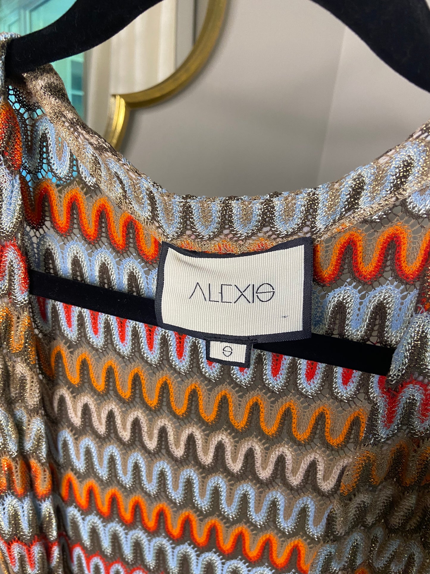 Alexis Genista Zig Zag Chevron Robe size S