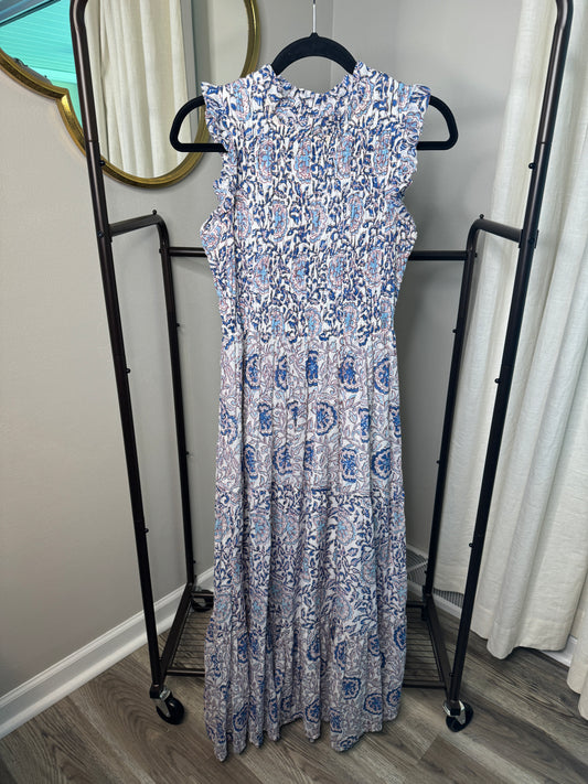 Oliphant Smocked Maxi Dress size S