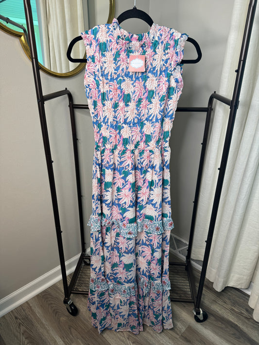 Oliphant Smocked Maxi Dress size XS