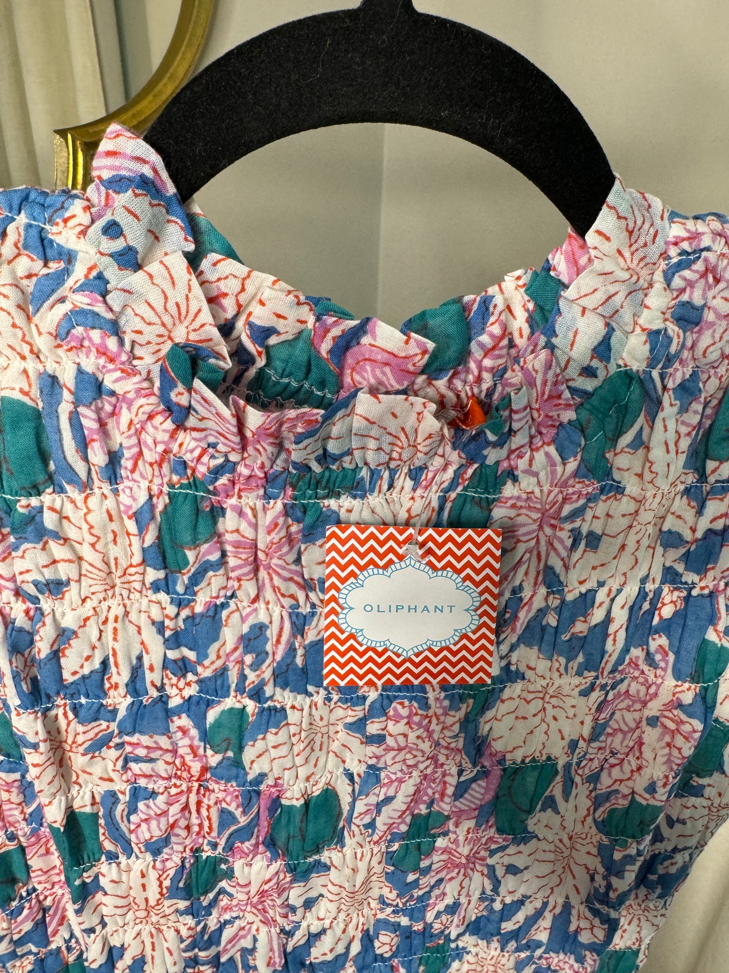 Oliphant Smocked Maxi Dress size XS