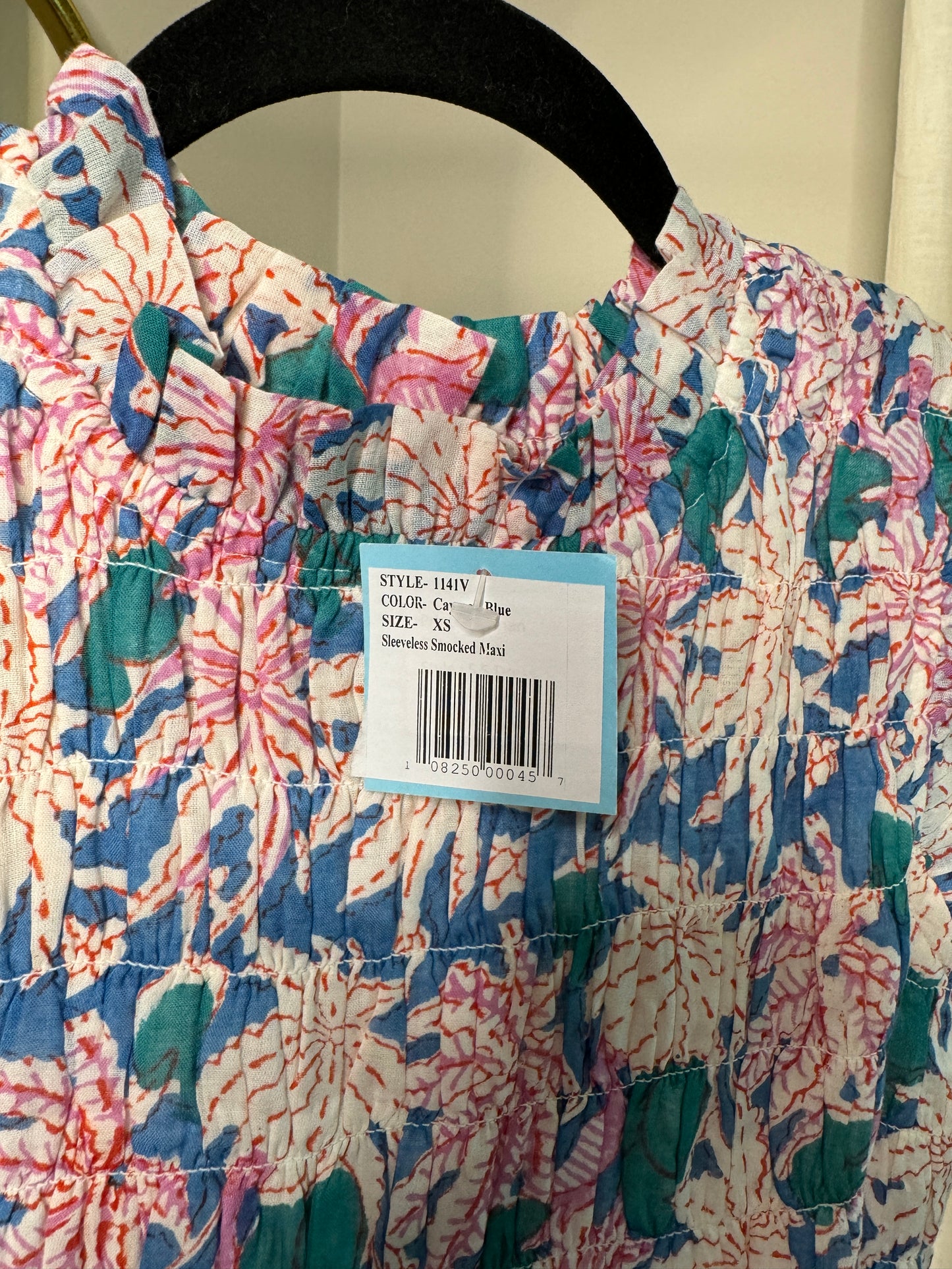 Oliphant Smocked Maxi Dress size XS