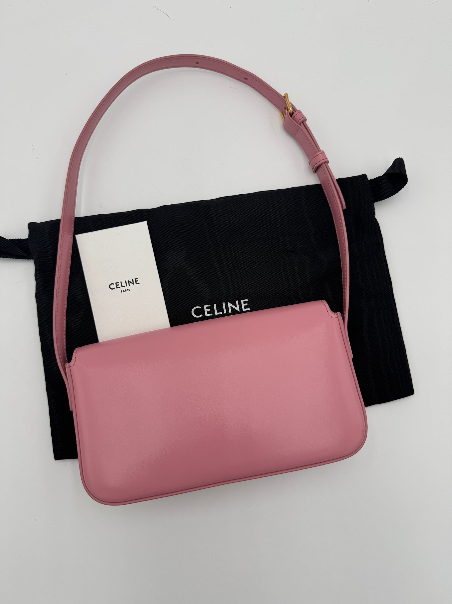 Celine Claude Shoulder Bag Pink