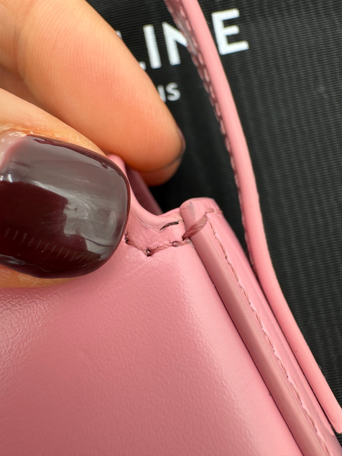 Celine Claude Shoulder Bag Pink