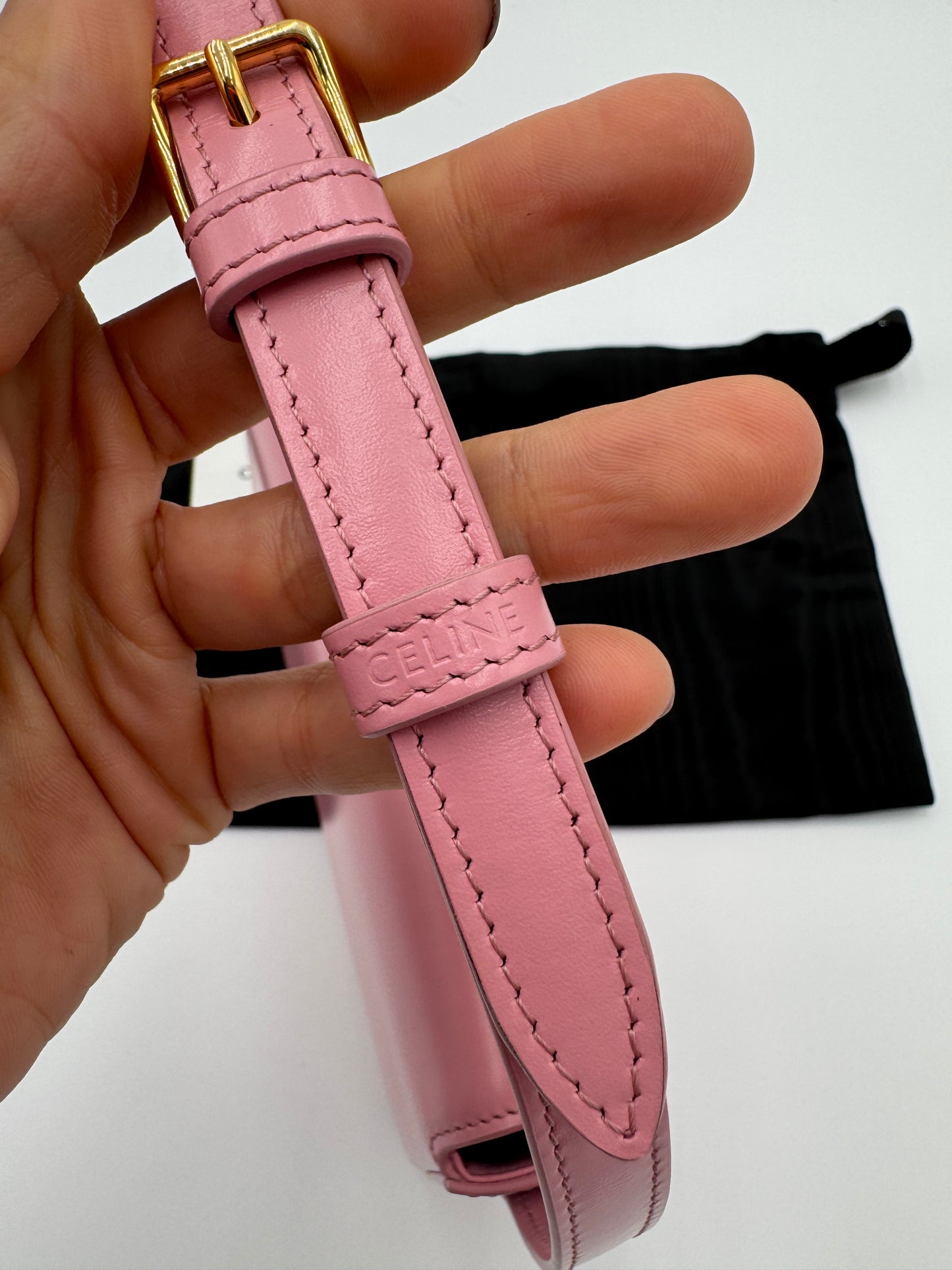 Celine Claude Shoulder Bag Pink