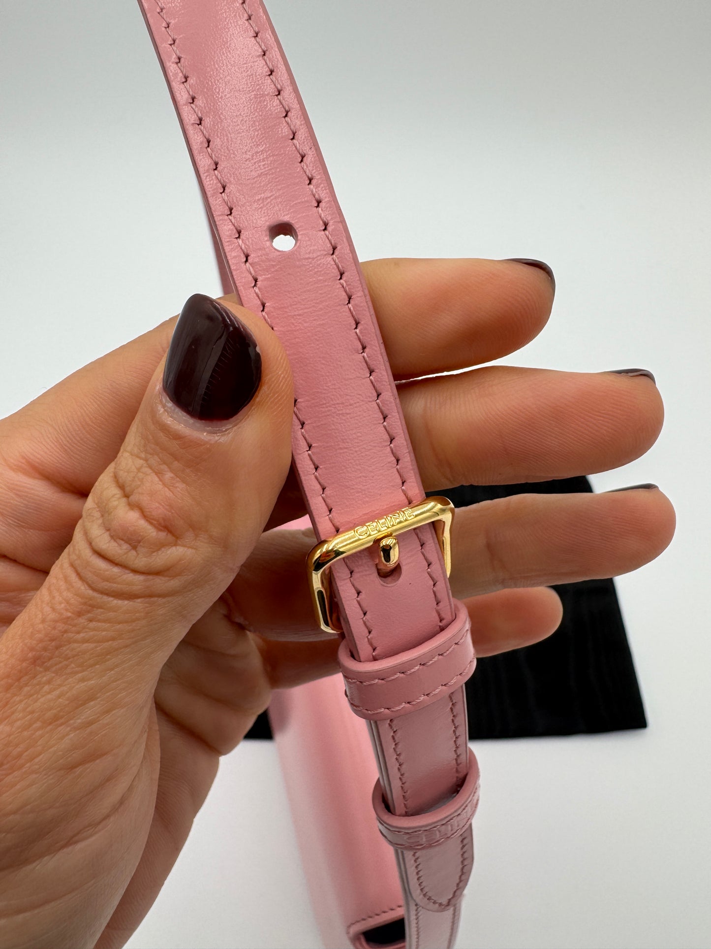 Celine Claude Shoulder Bag Pink