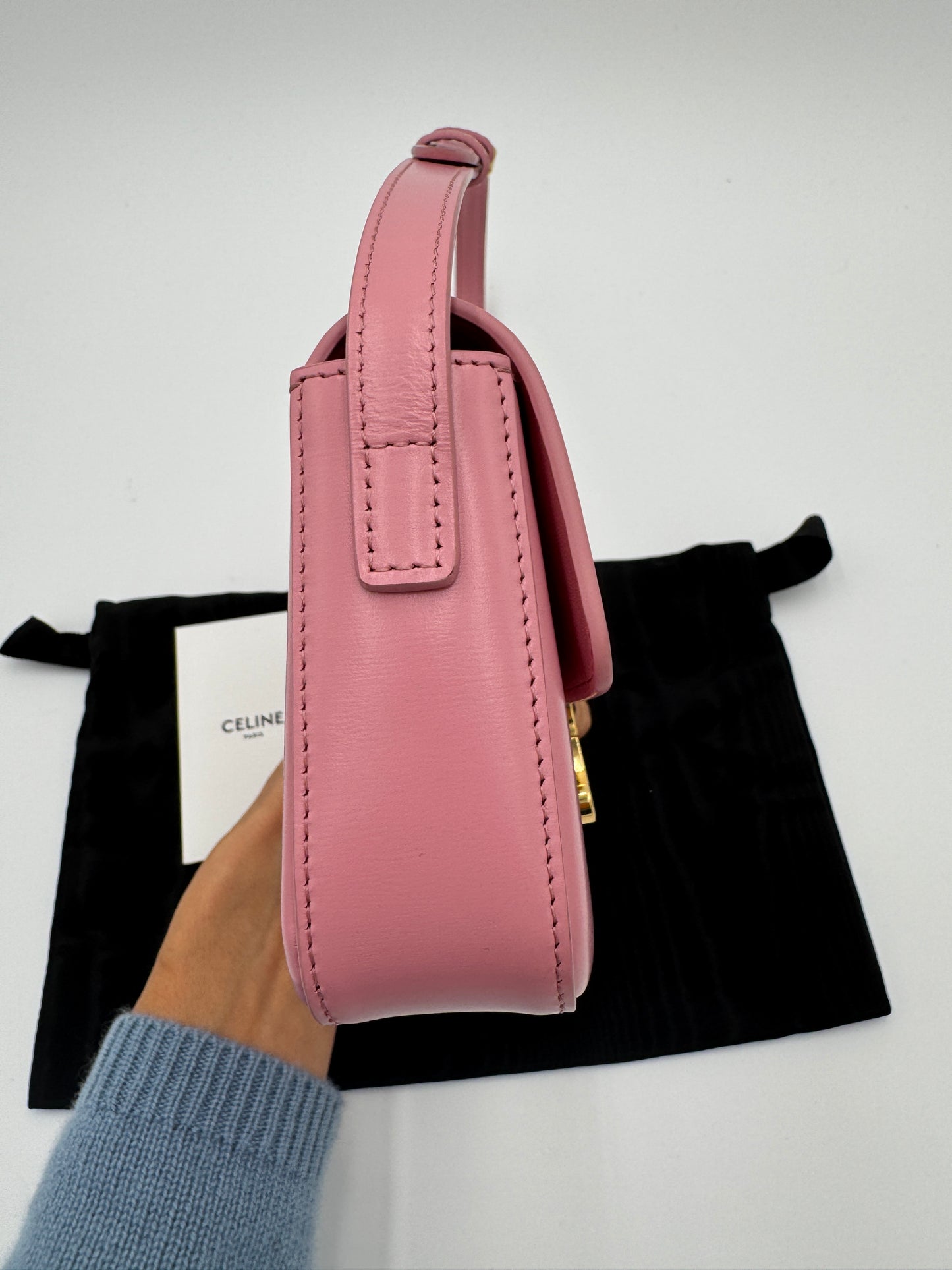 Celine Claude Shoulder Bag Pink