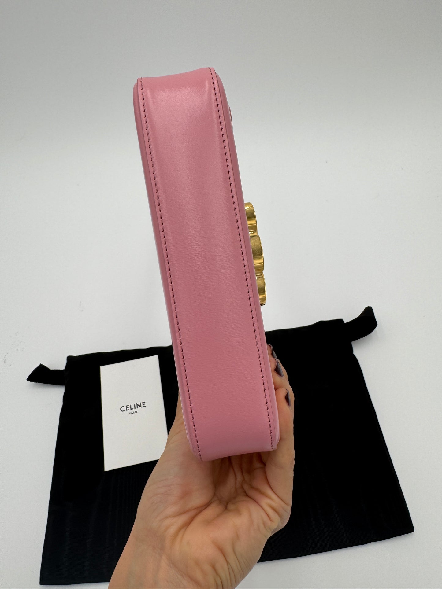 Celine Claude Shoulder Bag Pink