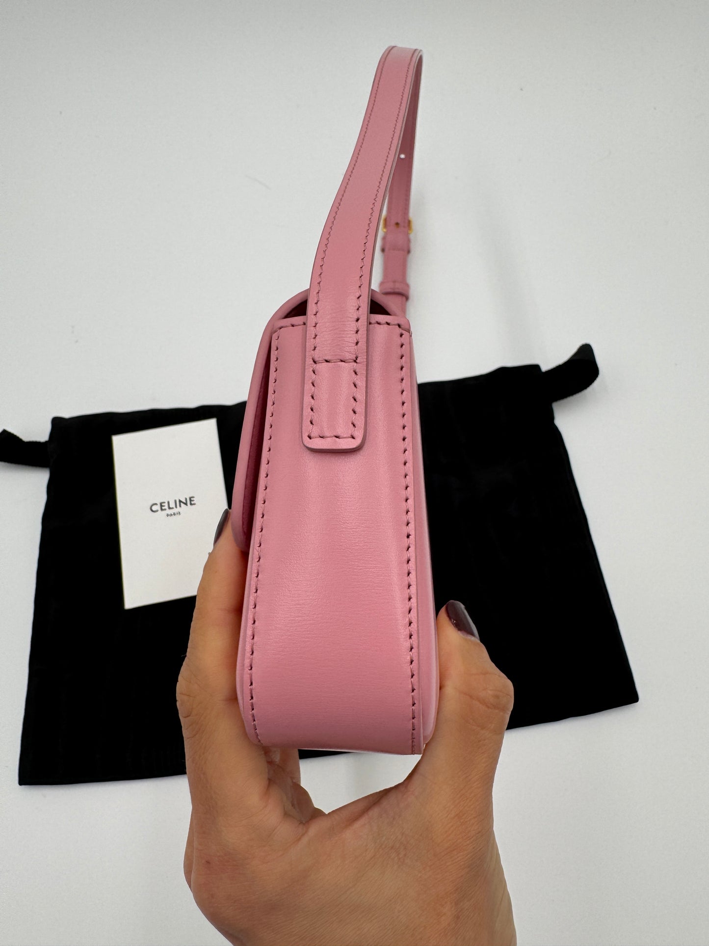 Celine Claude Shoulder Bag Pink