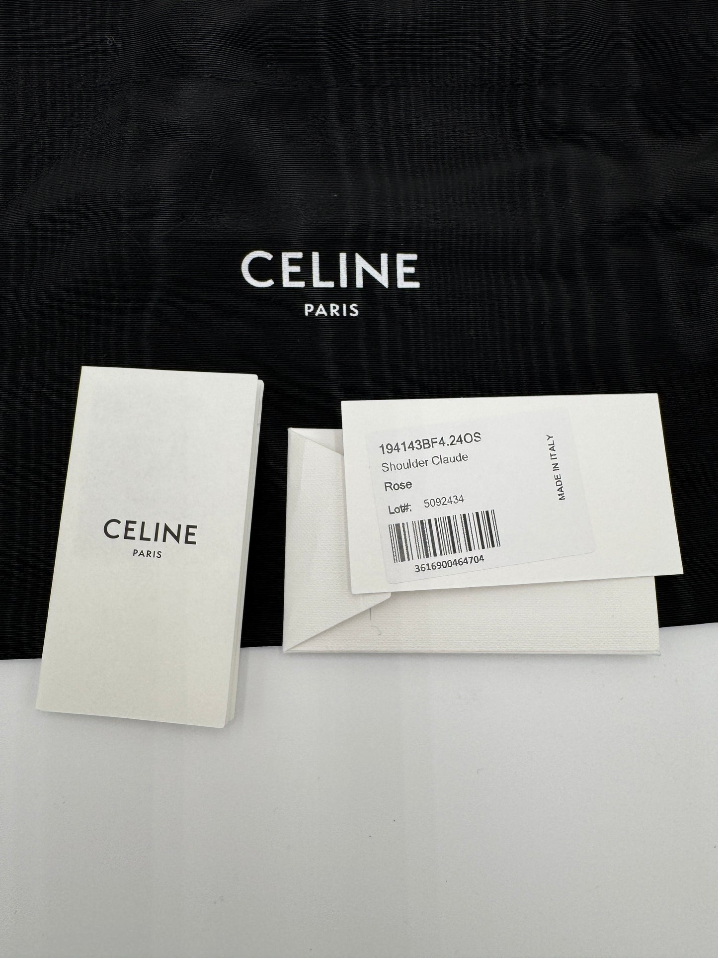 Celine Claude Shoulder Bag Pink