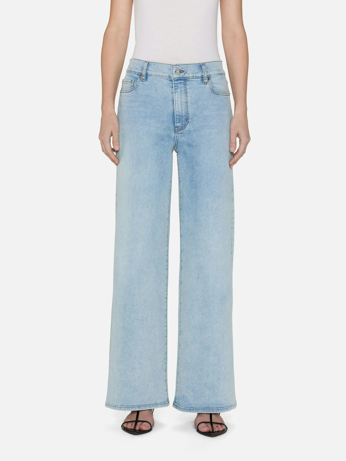 Frame Le Slim Palazzo Jeans in Tribute Wash size 24