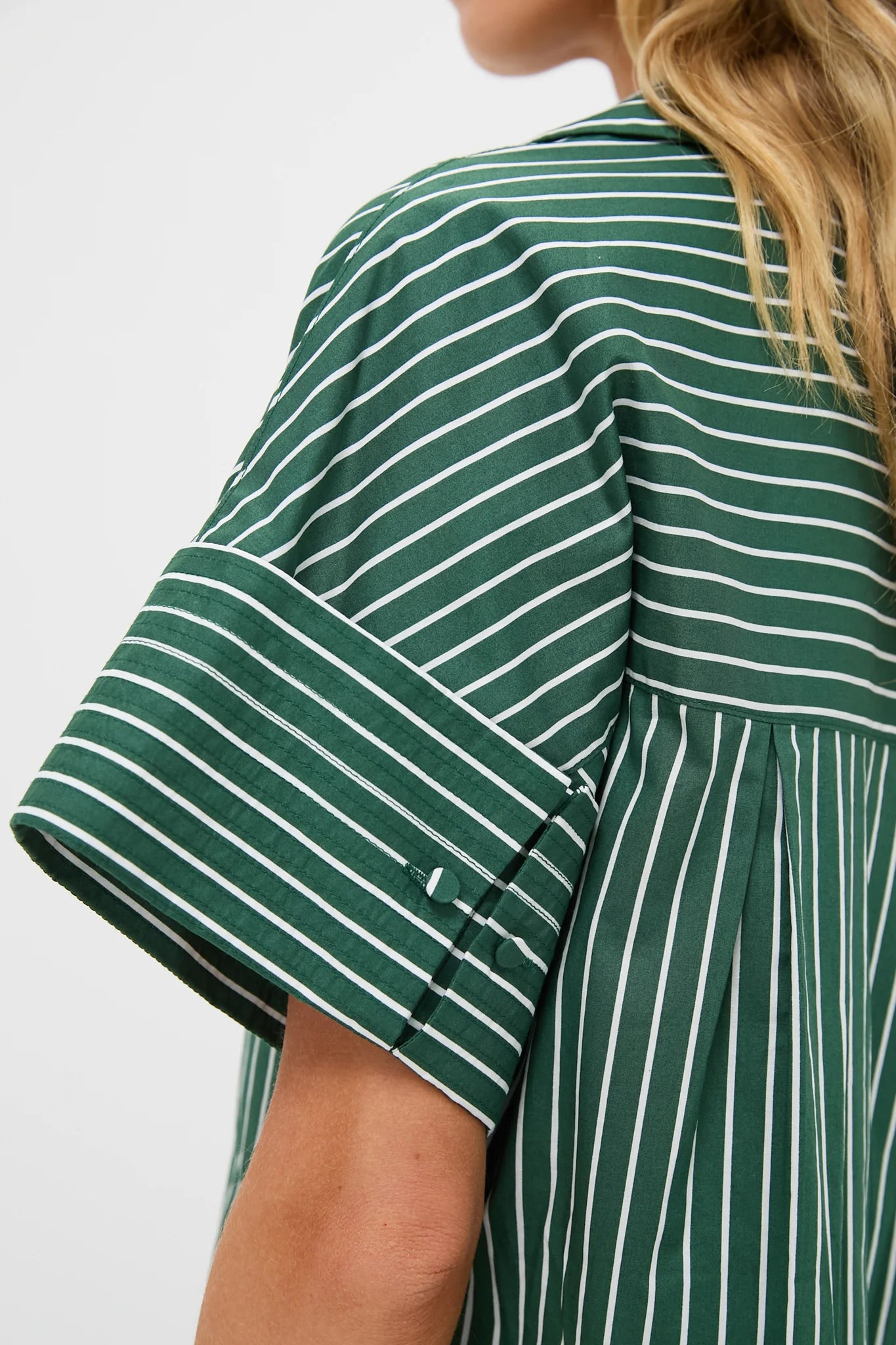 Pomander Place Green Stripe Reina Dress size M