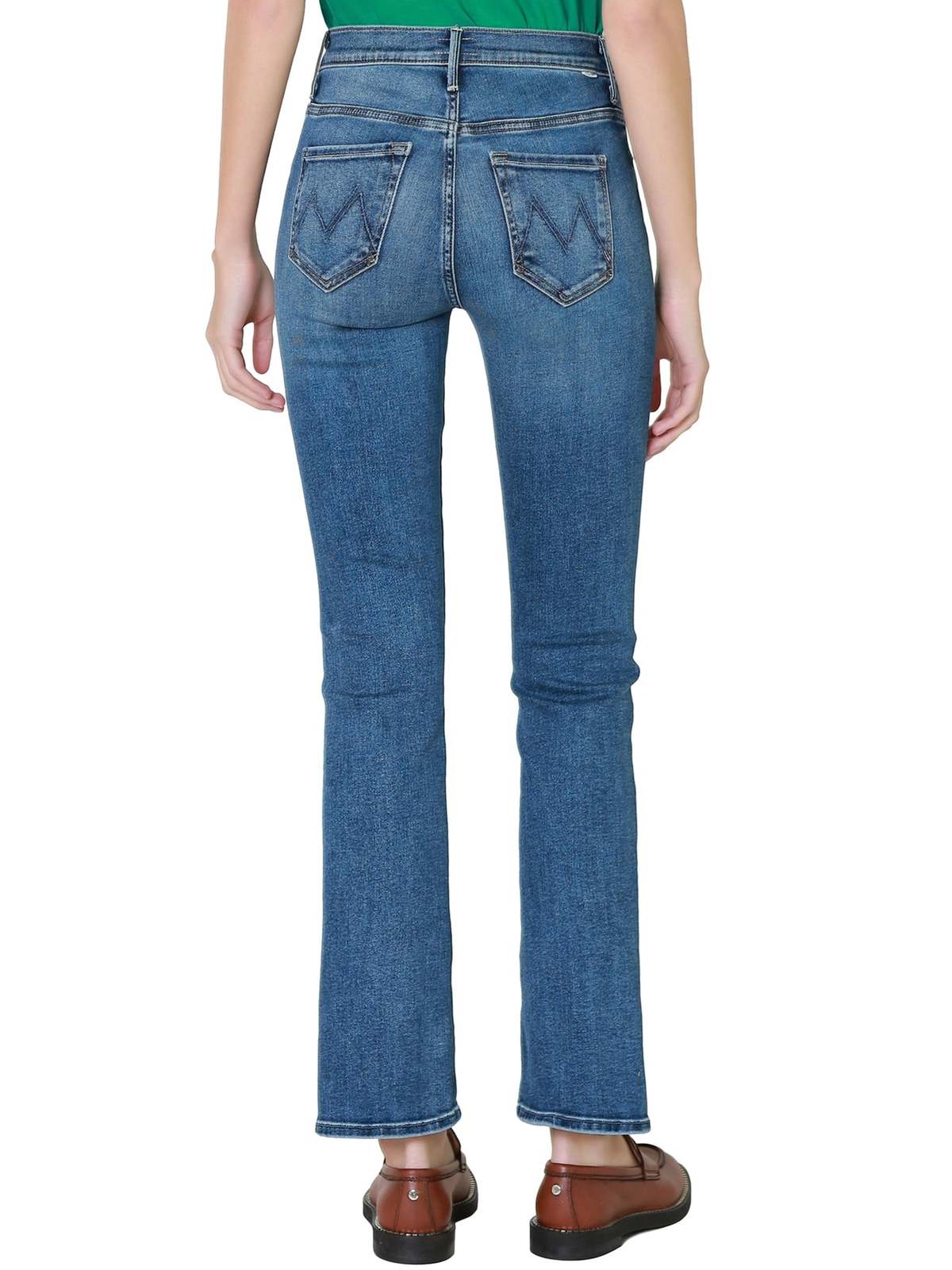 Mother The Insider Flood Jeans in Playing Rough Wash size 27