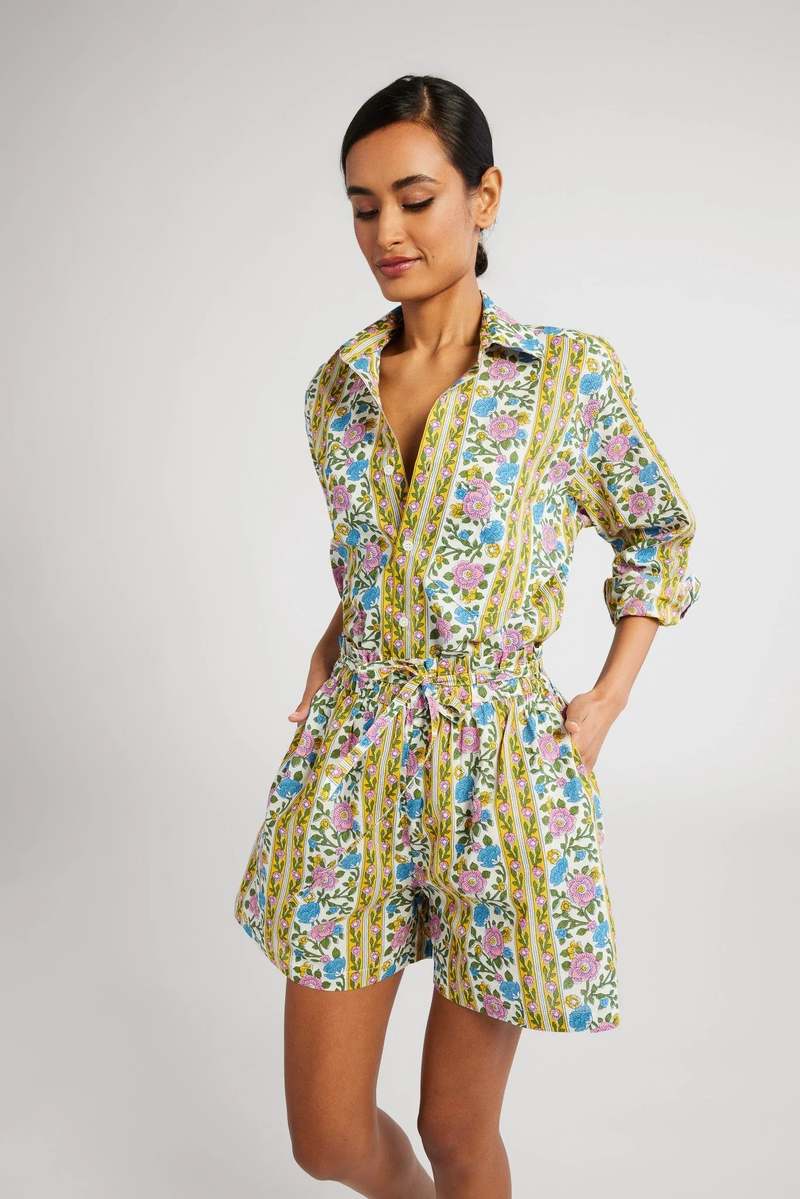 Mille Sofi shirt Alain Stripe with Cary Shorts size XS