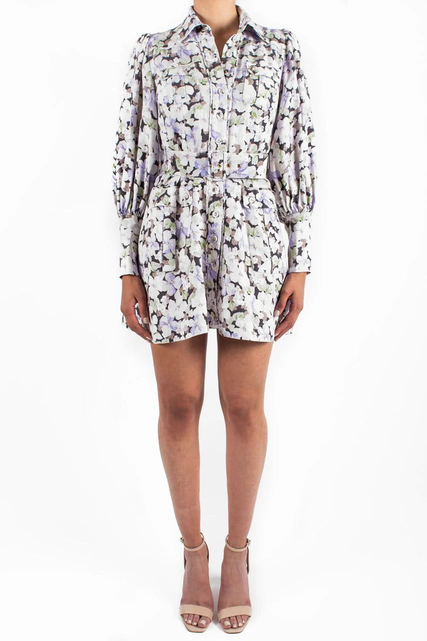 Zimmermann Ninety-Six Shirt Mini Dress size AU 1 - us 6