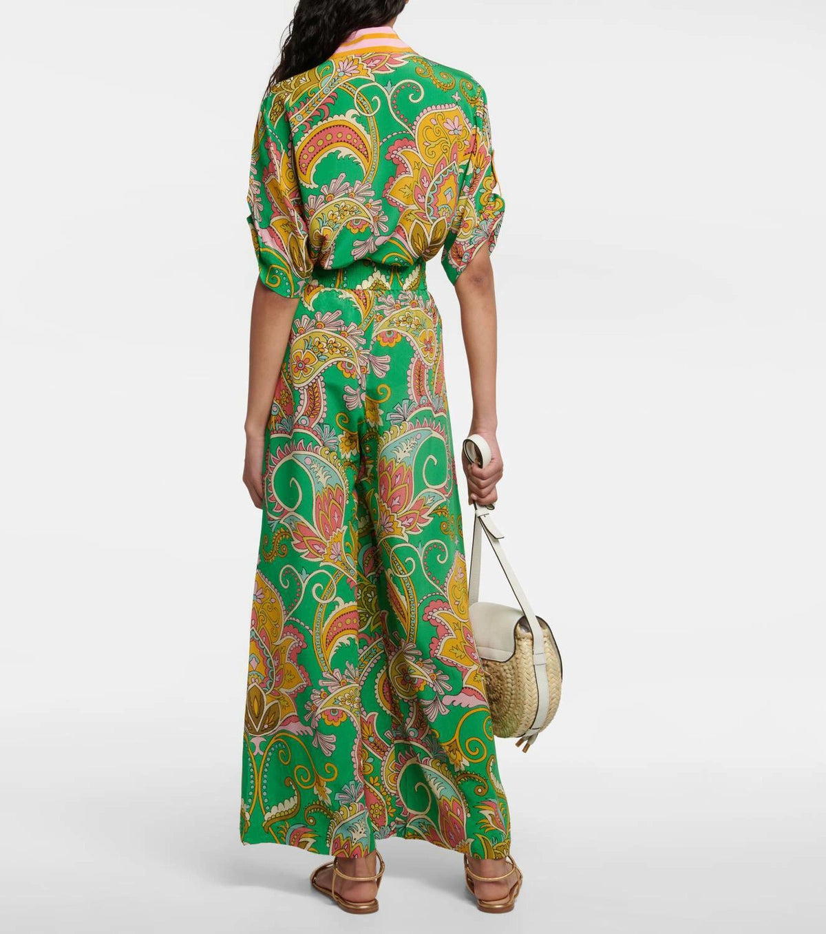 Alemais Marion Printed Silk Pants size AU 6 US 2