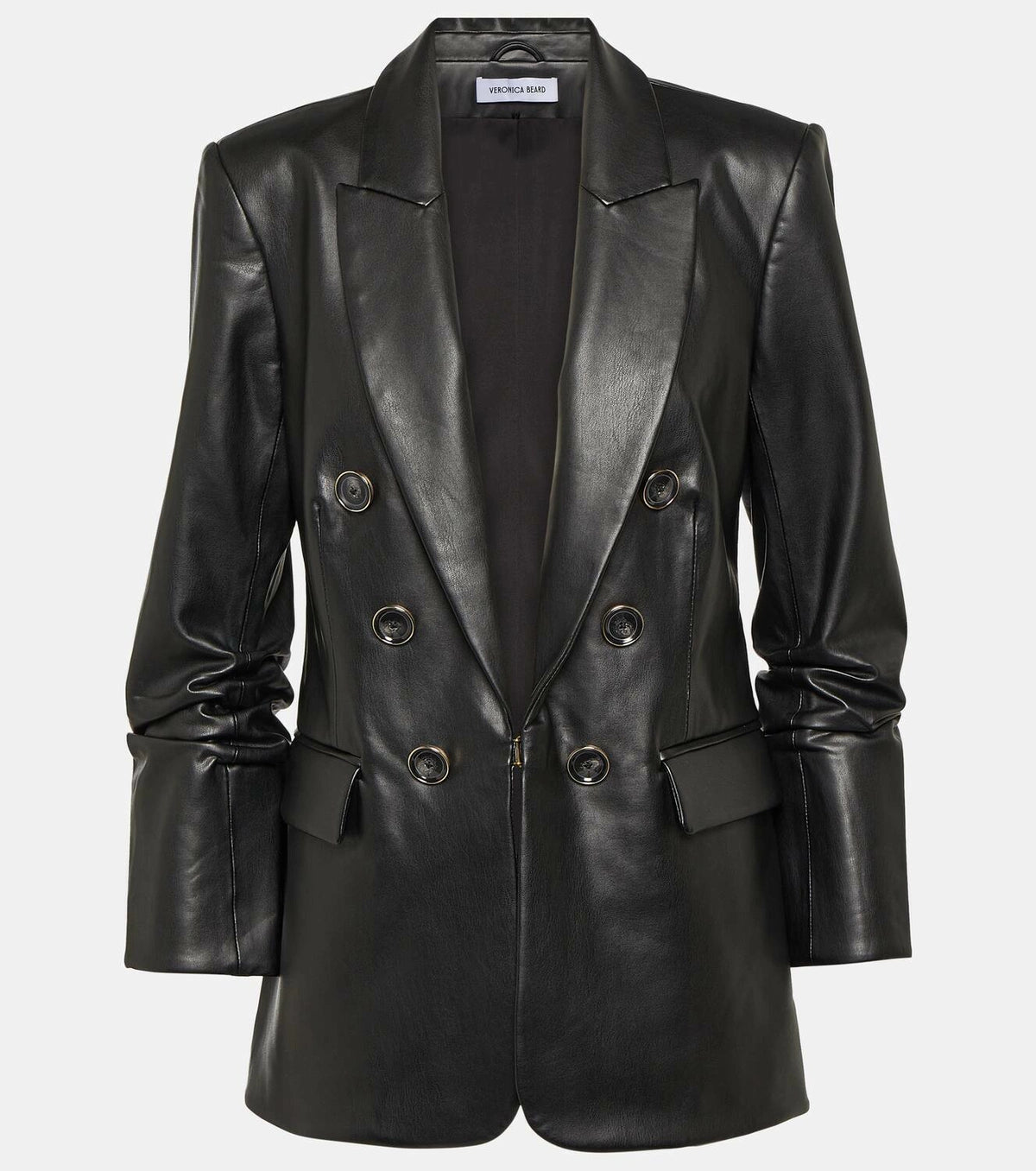 Veronica Beard Beacon Dickey Jacket in Faux Leather size 10