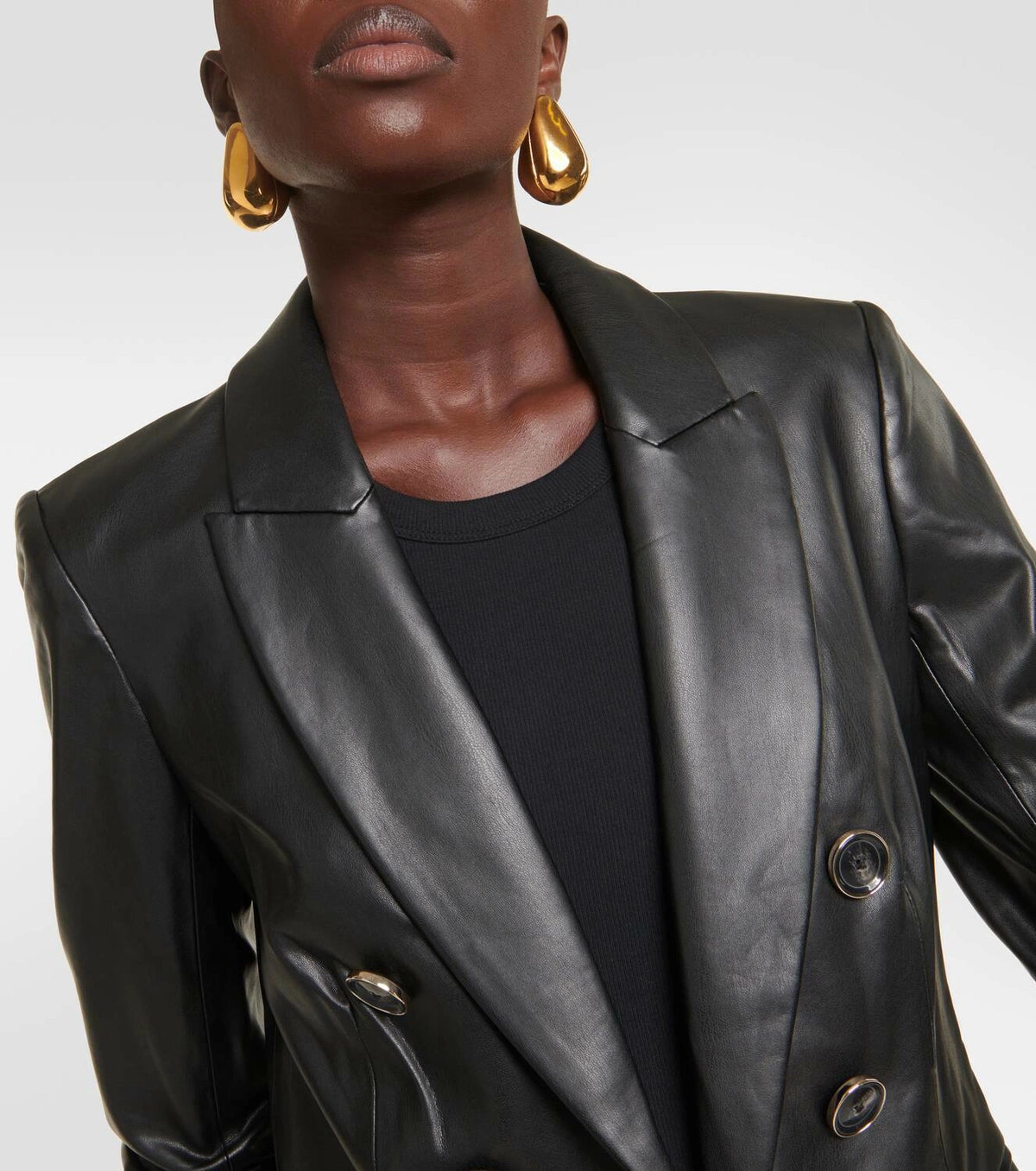Veronica Beard Beacon Dickey Jacket in Faux Leather size 10