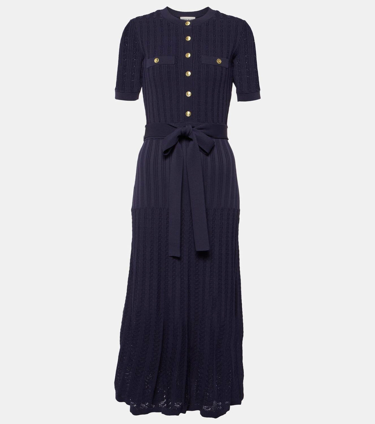 Rebecca Vallance Alice Pointelle Midi Dress size S