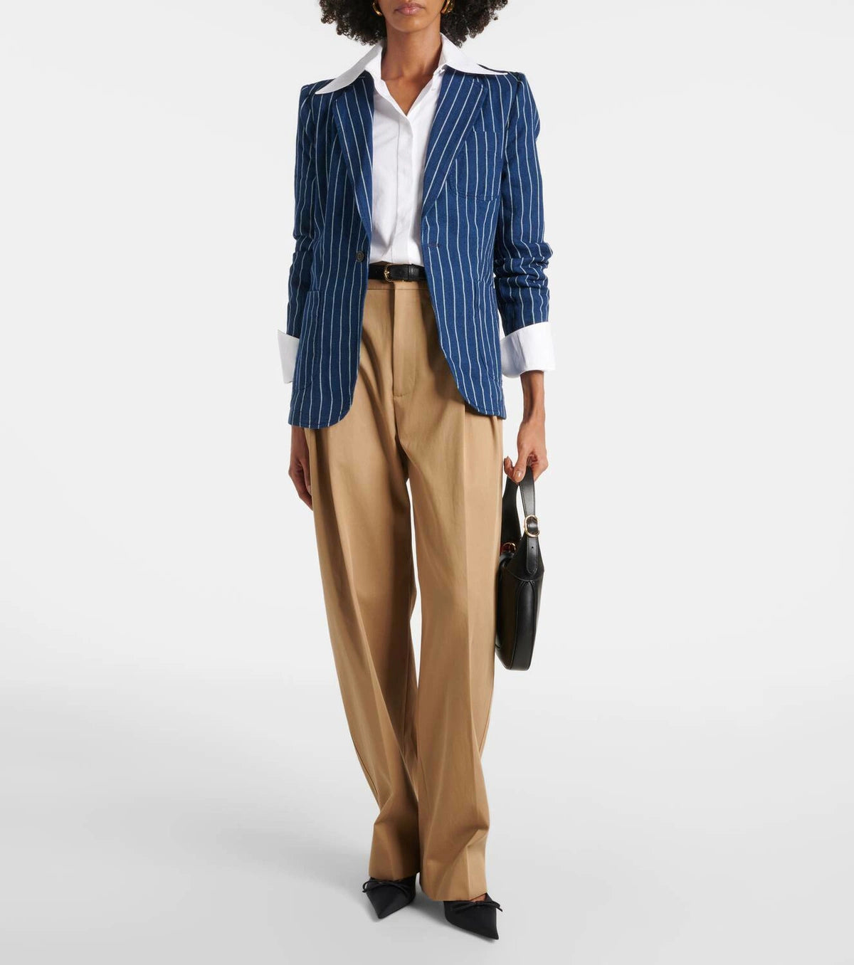 Polo Ralph Lauren Cotton and Linen Striped Blazer size 8