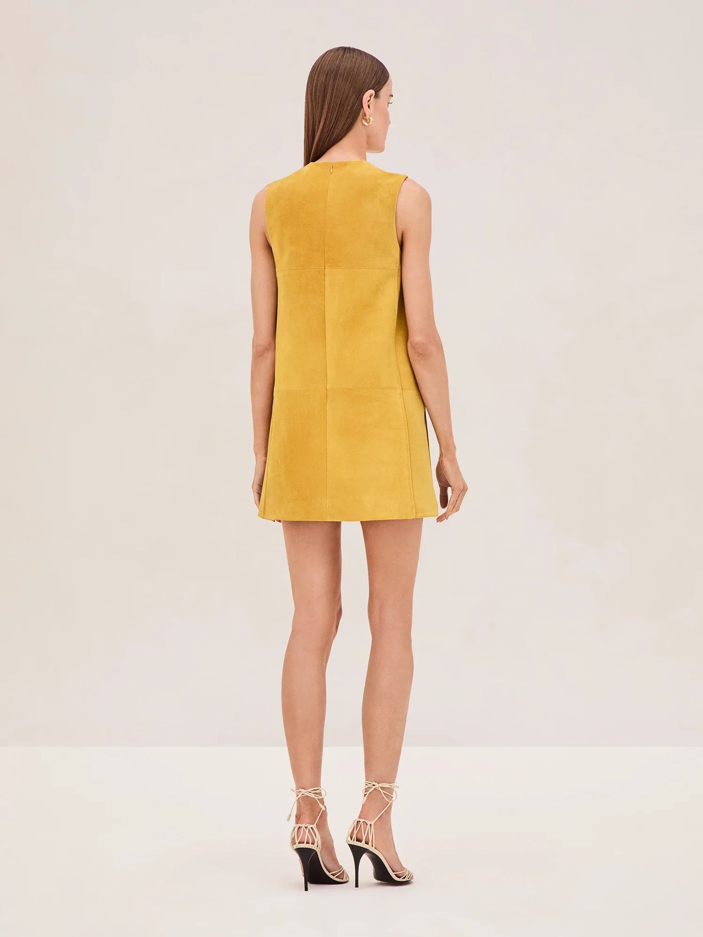 Alexis Dakota Dress Citrine Suede size M