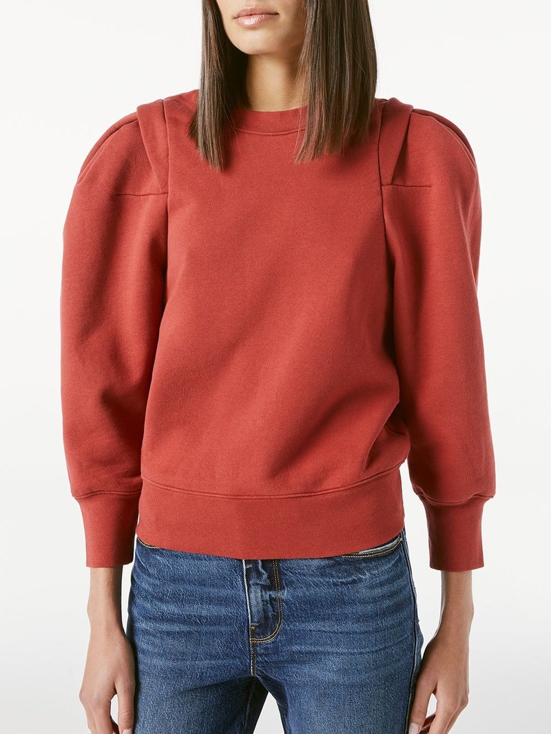 Frame Pleated Panel Sweatshirt size M