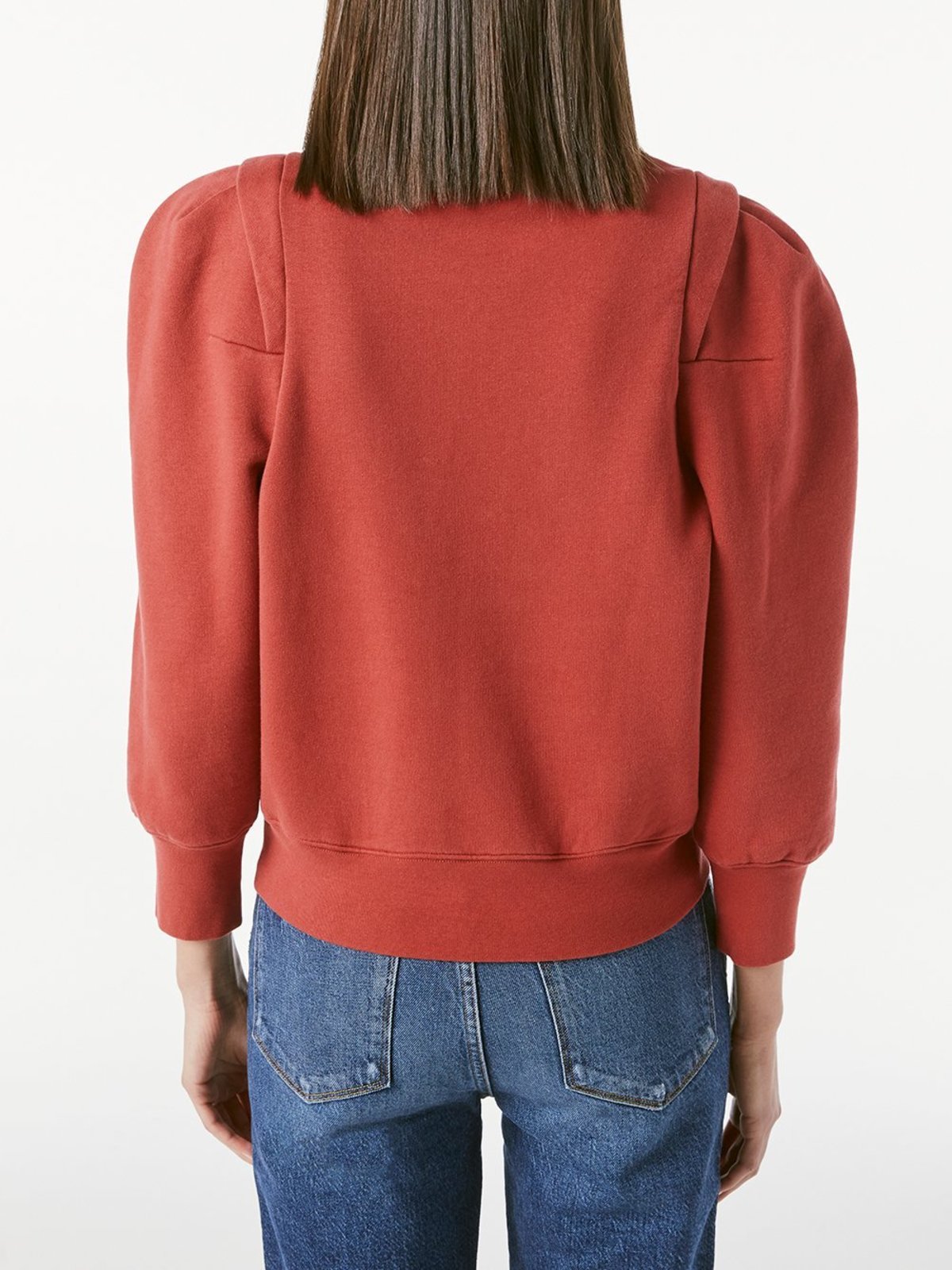 Frame Pleated Panel Sweatshirt size M