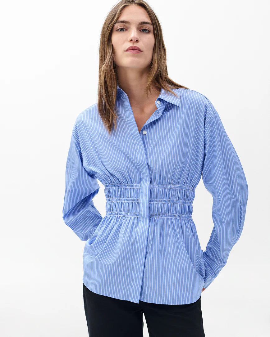 Rag and Bone Blythe Poplin Shirt Light Blue size S