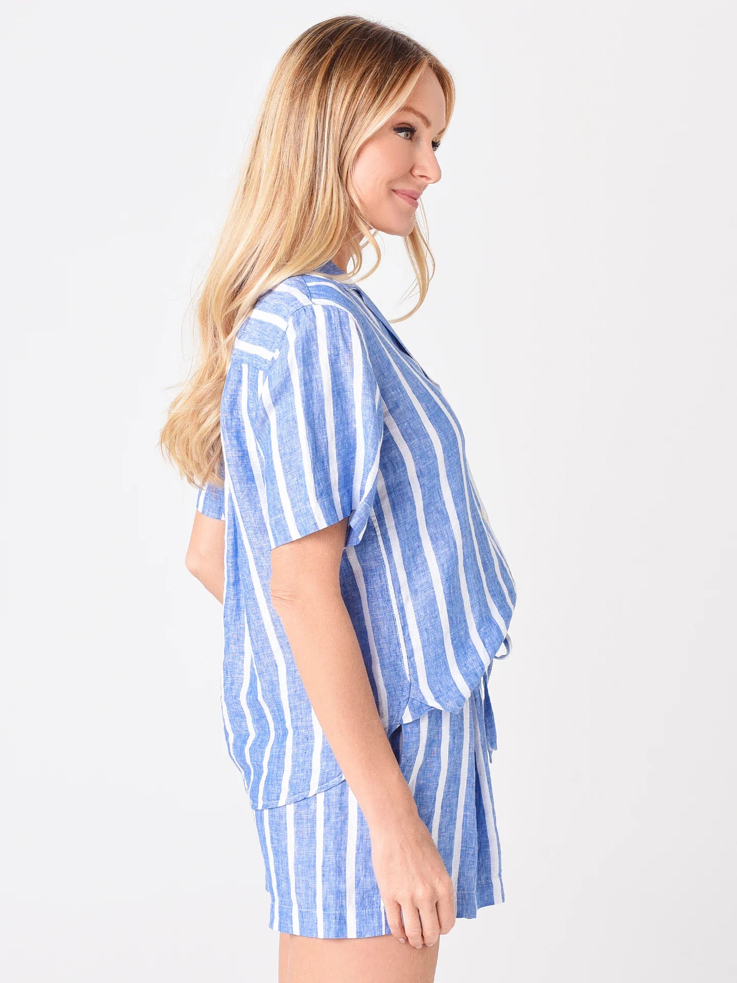 Trovata Set - Margot Short Sleeve Camp Shirt with Lone Shorts size M