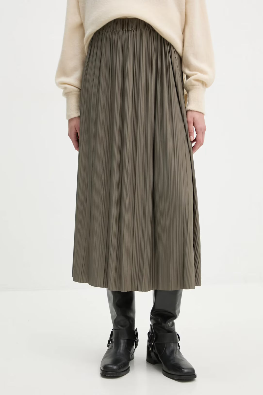 Samsoe Pleated Uma midi skirt Mauve Shadow size L