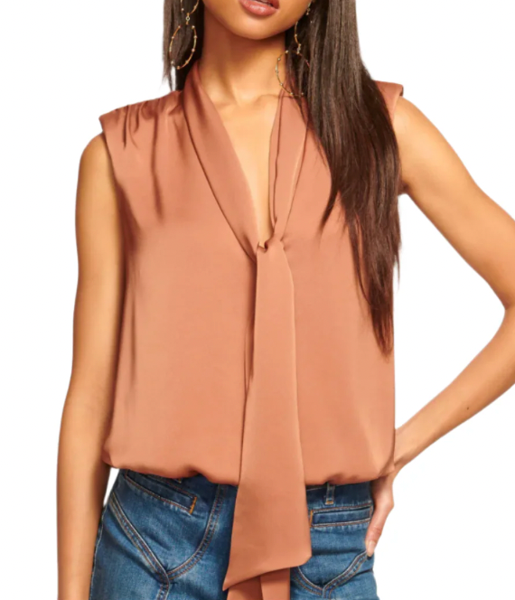 Ramy Brook Winnet Tie Neck Blouse size XS