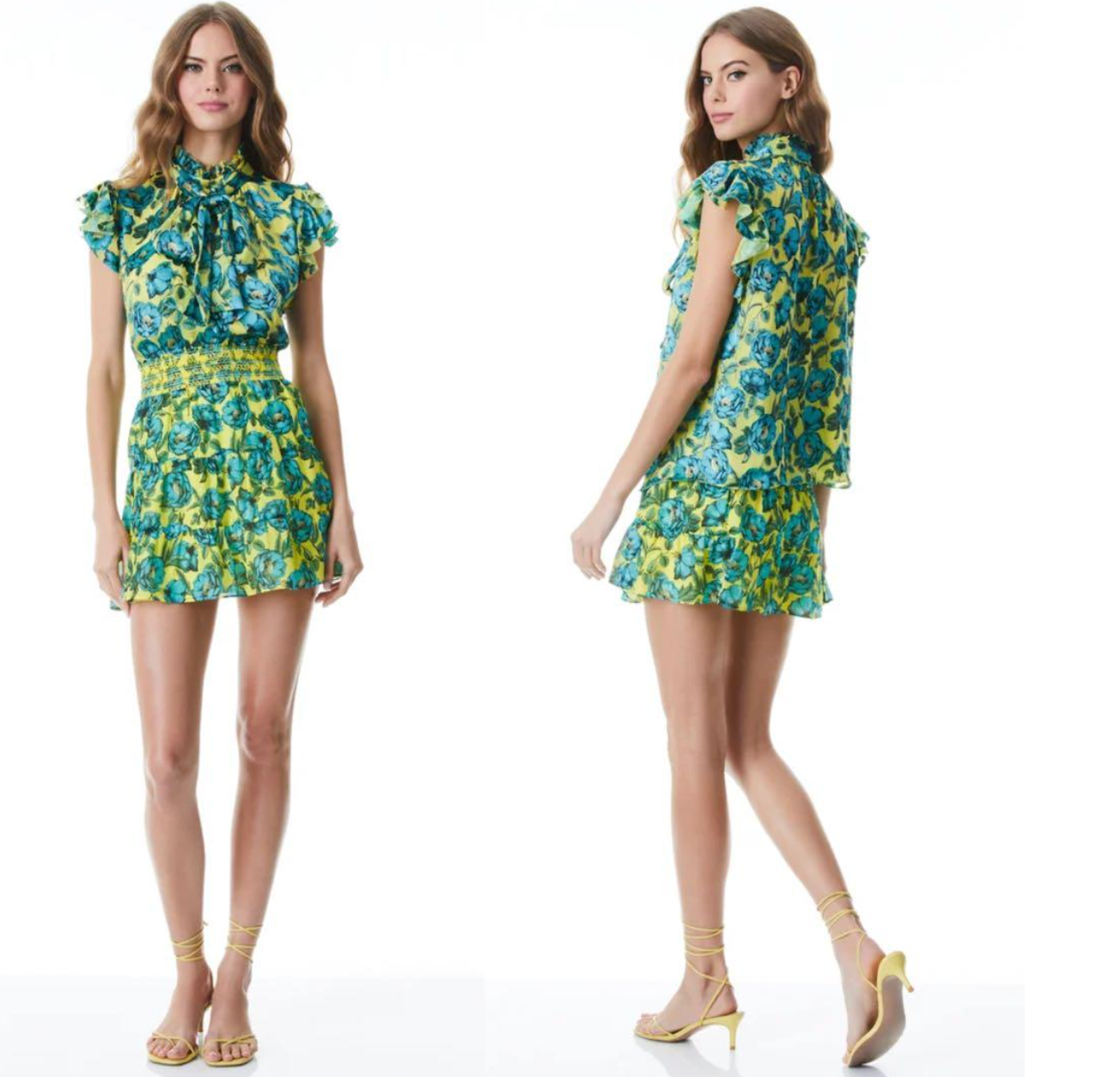Alice and Olivia Silk Skirt Set size XS