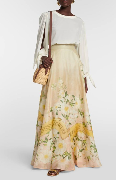 ZIMMERMANN Coaster Floral Maxi Skirt size US 2P