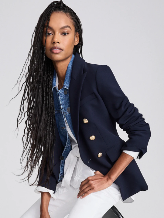 Veronica Beard Slate Denim Dickey size 00-14