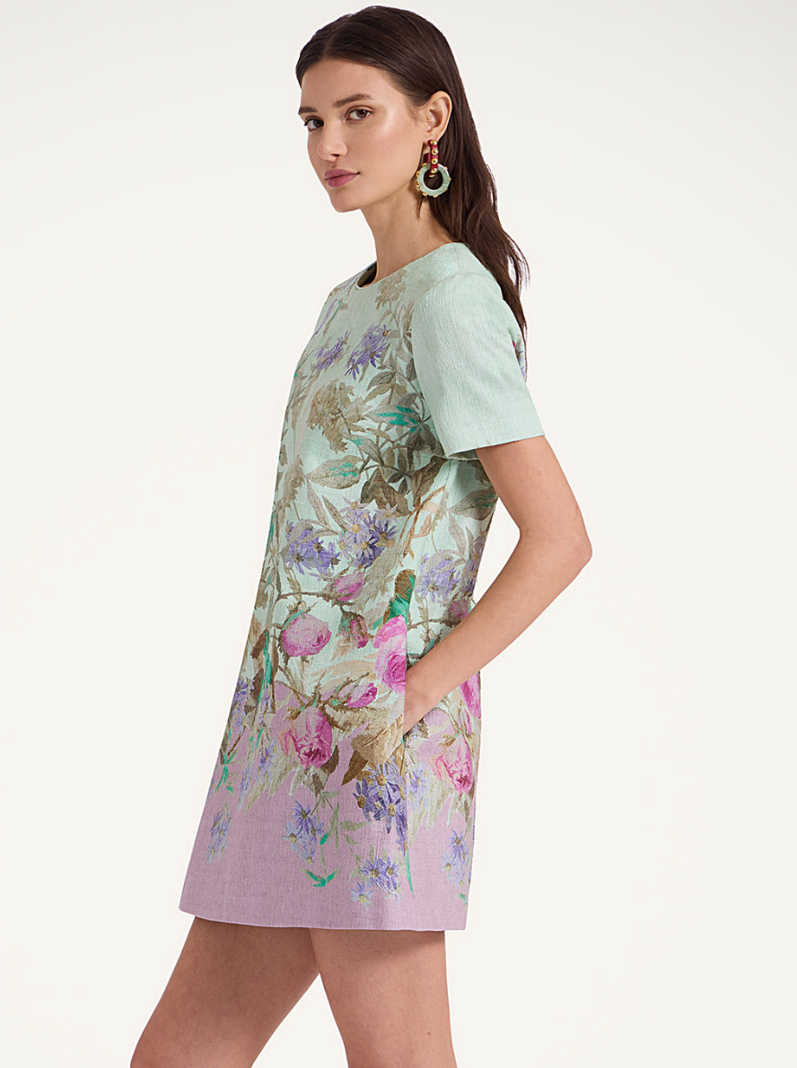 La Double J Heath Placée Mint in Rustic Cotton size XS