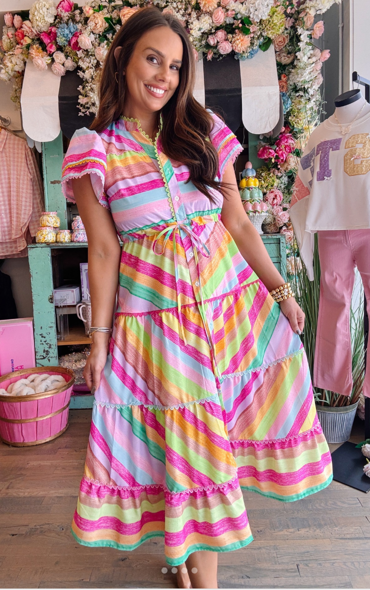 Celia B Echoes Midi dress size M