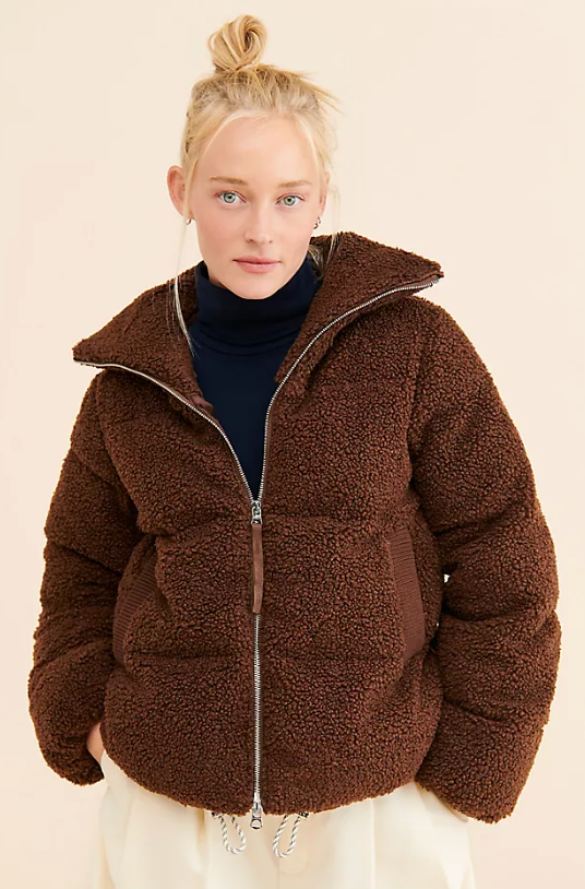 Varley Wilkins Sherpa Puffer Jacket size M