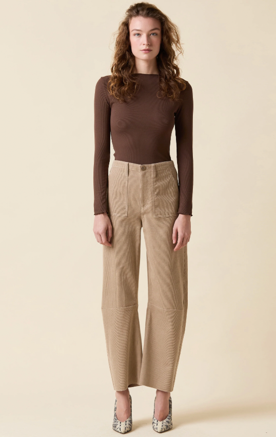 Le Jean Utility Soft Barrel Corduroy Pants size 30