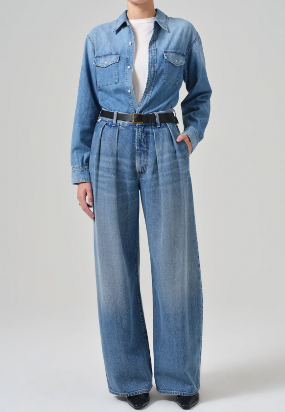 Citizens of Humanity Petra Pleated Trouser Jeans size 28