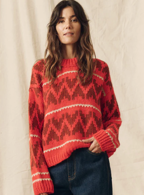 The Great Firestone The Folk Pullover Sweater size M