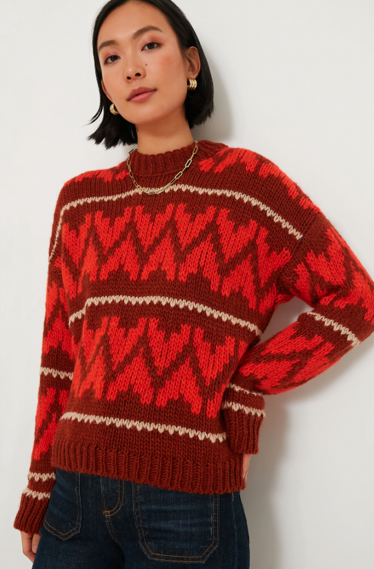 The Great Firestone The Folk Pullover Sweater size M