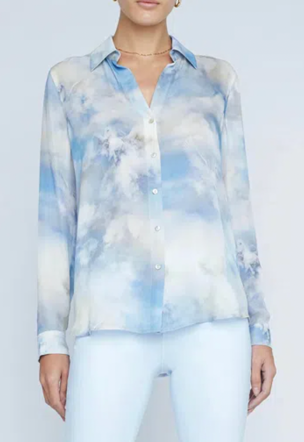 L'Agence Nina Silk Blouse size XS