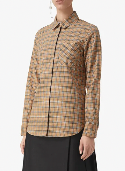Burberry Nova Check Button Down Shirt size 6