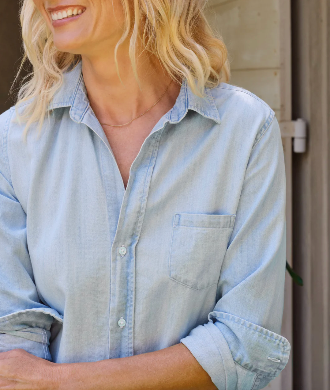 Frank & Eileen Barry Senim Button Up size XS