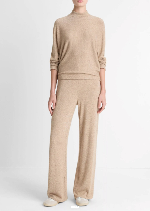 Vince Cozy Dolman Mock Neck Pullover with Cozy Wide Leg Pants size XS