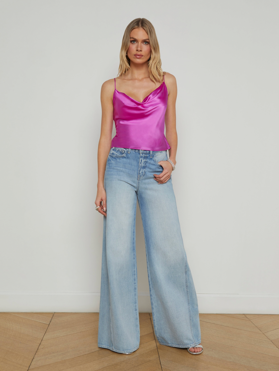 L'Agence Calista Silk Camisole size S